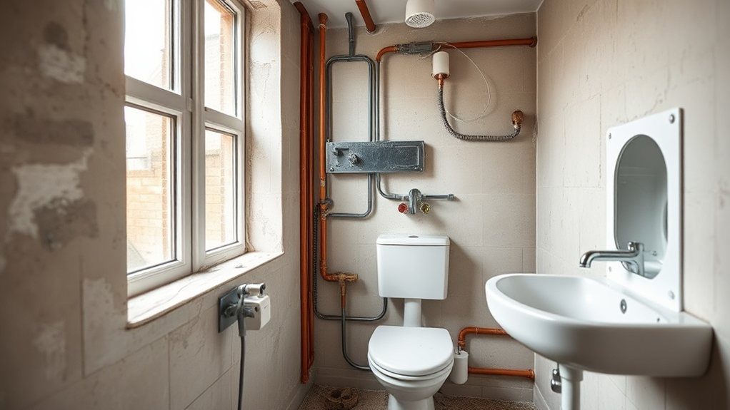 Bathroom Plumbing and Electrics in Belsize Park
